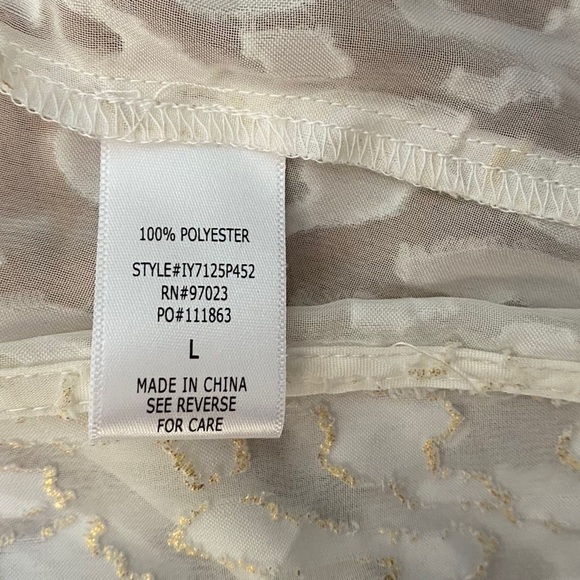 MIKEN White Lurex Animal-Print Midi Swim Cover-Up Dress - Picture 4 of 6